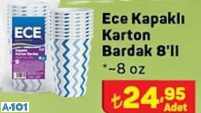 ECE KAPAKLI KARTON BARDAK